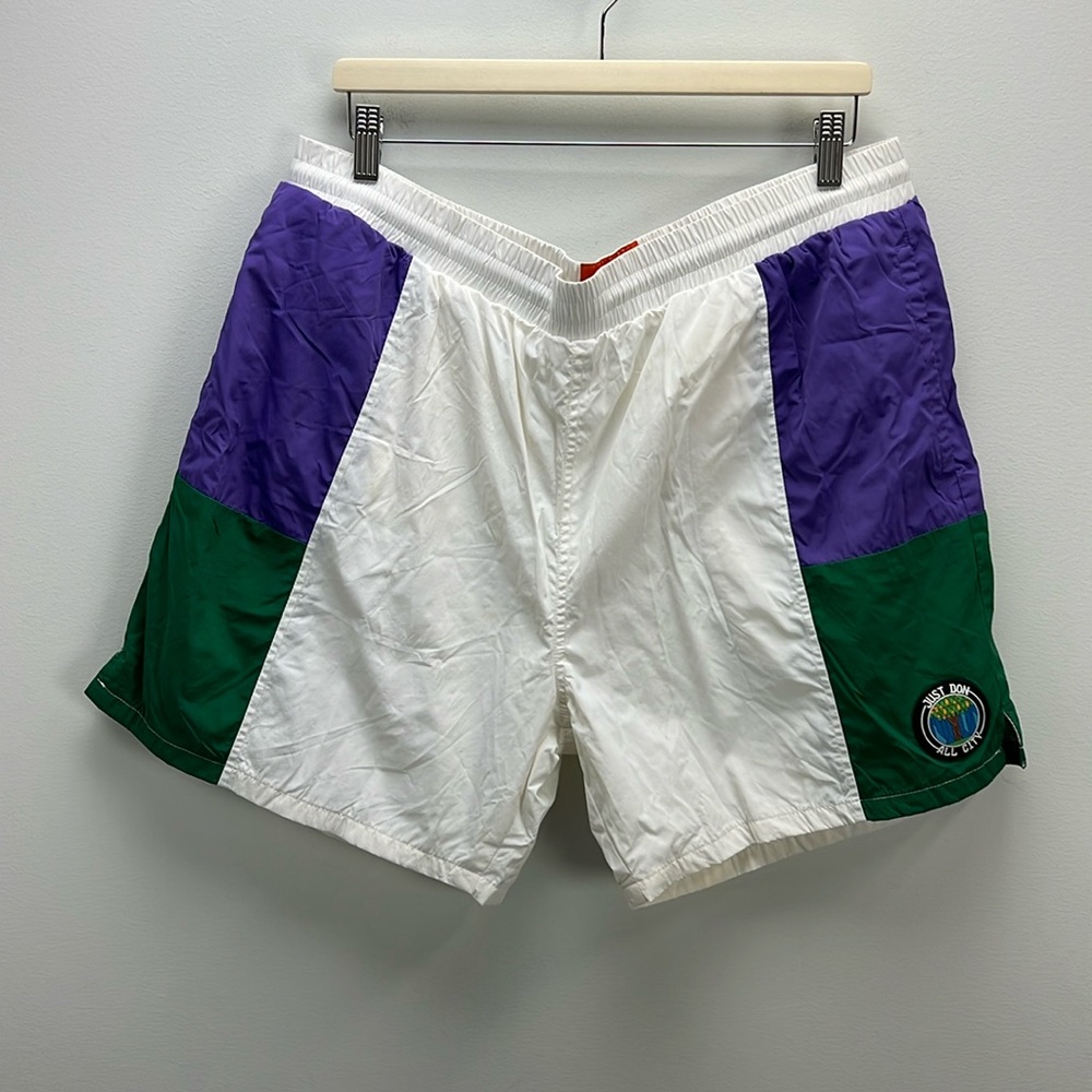 Just Don All City Basketball Shorts Nylon Eurocup Color Block Streetwear XXL